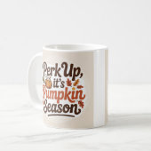 Koffie herfst liefhebbers koffiemok (Voorkant links)