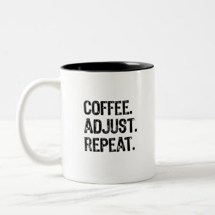 Koffie Herhalen aanpassen Tweekleurige Koffiemok