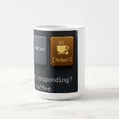 Koffie Herstart Mok – Grappig Tech-Geïnspireerd On (Center)