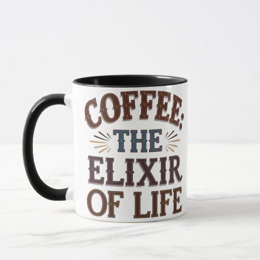 Koffie: het elixer van het leven Mok (Links)
