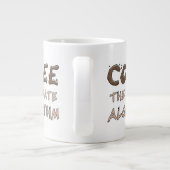 Koffie Het ultieme algoritme Grappige programmeur Grote Koffiekop (Achterkant)