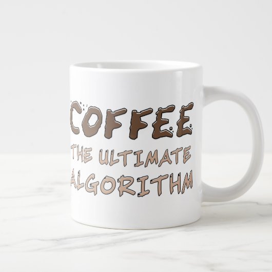Koffie Het ultieme algoritme Grappige programmeur Grote Koffiekop (Rechts)