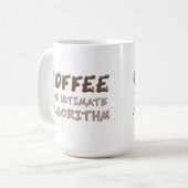 Koffie Het ultieme algoritme Grappige programmeur Koffiemok (Voorkant links)