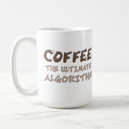 Koffie Het ultieme algoritme Grappige programmeur Koffiemok (Links)