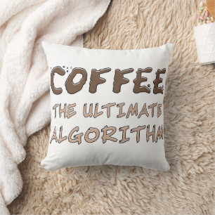 Koffie Het Ultieme Algoritme Grappige Programmeur Kussen