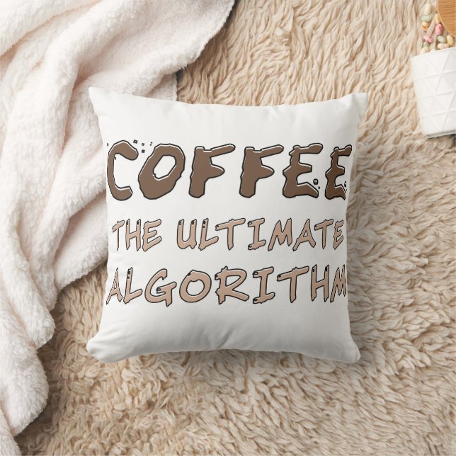Koffie Het Ultieme Algoritme Grappige Programmeur Kussen (Deken)