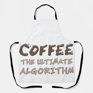 Koffie Het ultieme algoritme Grappige programmeur Schort