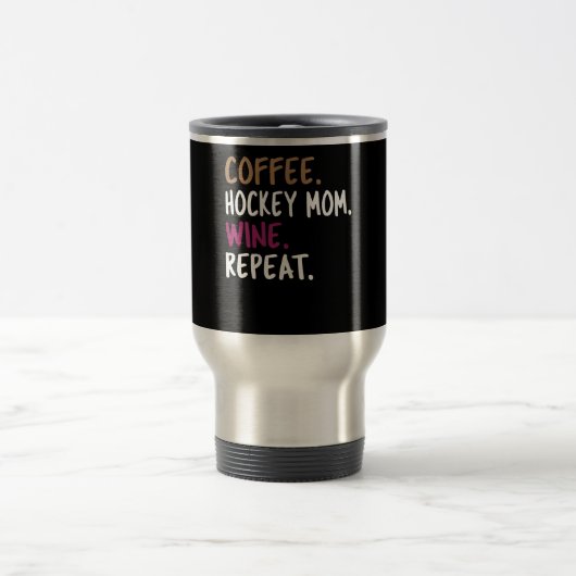 koffie - hockey mama wijn herhaalt zich terug reisbeker (Center)
