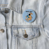 Koffie Hond Knop Ronde Button 5,7 Cm (In situ)