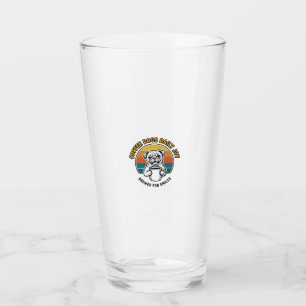 Koffie Hond Shirt Vintage Gegraveerd Pup Mok Ontwe Glas