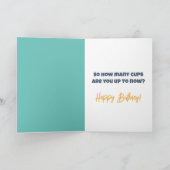 Koffie houdt je jong verjaardag kaart (Binnen)