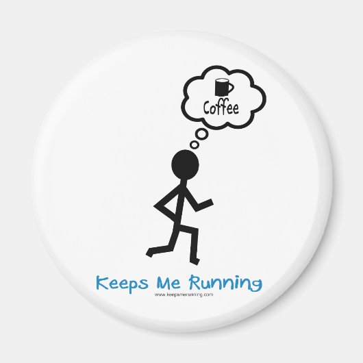 Koffie - houdt me draaiende magneet (Voorkant)