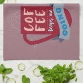 Koffie houdt me in de steek theedoek (Gevouwen)