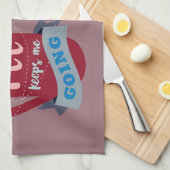 Koffie houdt me in de steek theedoek (Quarter Fold)