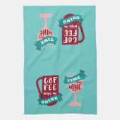 Koffie houdt me in de steek theedoek (Verticaal)