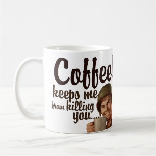 Koffie houdt me in de vorm van jou doden koffiemok