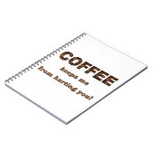 KOFFIE HOUDT ME... NOTITIEBOEK (Linkerzijde)