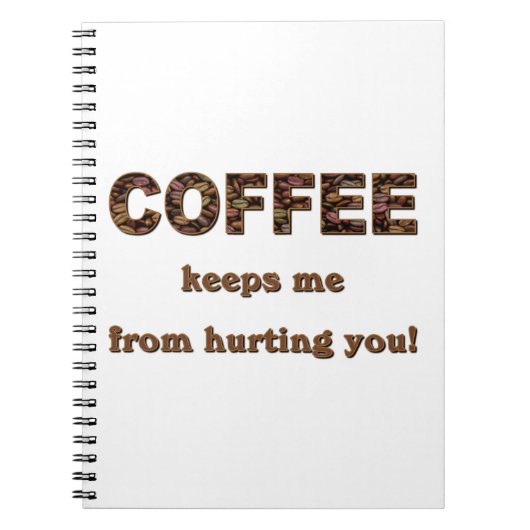 KOFFIE HOUDT ME... NOTITIEBOEK (Voorkant)