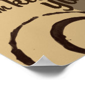 Koffie houdt me tegen je te doden poster (Hoek)