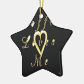 Koffie houdt van me. keramisch ornament (Links)