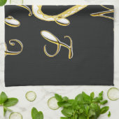 Koffie houdt van me. theedoek (Gevouwen)