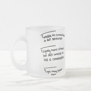KOFFIE HUMOR COFFEE ADDICT CAFFEINE LOVER MATGLAS KOFFIEMOK