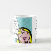 Koffie Humor Comic Book Mok (Voorkant links)