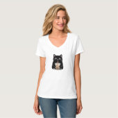 Koffie Huppend Grafisch T-shirt (Voorkant volledig)