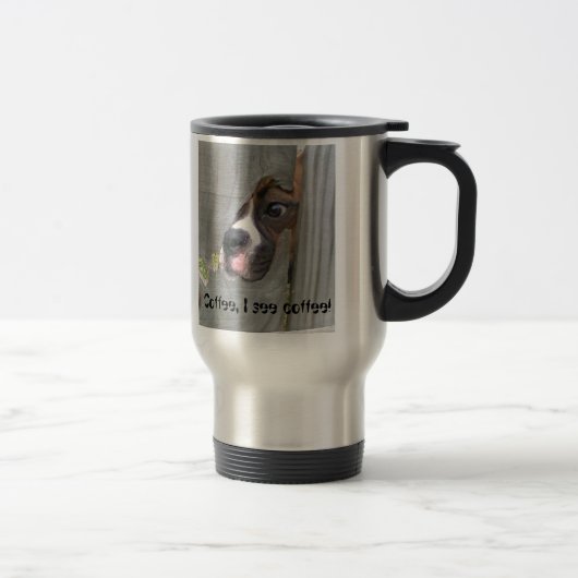 Koffie, ik zie koffie! reisbeker (Rechts)