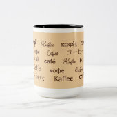 Koffie in 13 talen tweekleurige koffiemok (Center)