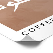 Koffie in Arabische Kalligrafie Boho Style Wall Ar Poster (Hoek)