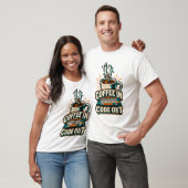 Koffie In Code Uit Retro Programmeur T-shirt (Unisex)