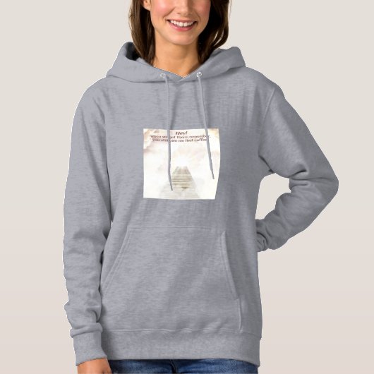 Koffie in de hemel hoodie (Voorkant)