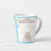 Koffie in de hemel latte mok (Rechterhoek)