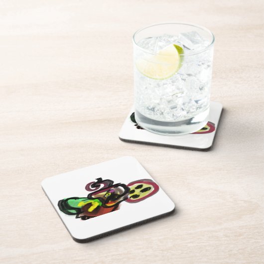 Koffie in de herfst bier onderzetter (Rechterzijde)