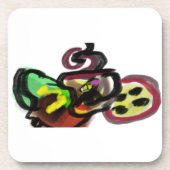 Koffie in de herfst bier onderzetter (Voorkant)