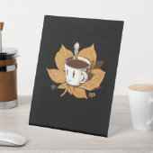 Koffie in de Herfst Herfst Het is Herfst Y'all Reclamebord Met Voetstuk (Insitu)