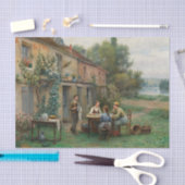 Koffie in de tuin door Daniel Ridgway Knight Tissuepapier (Craft)