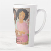 "Koffie in de tuin" Latte Mok (Rechts)