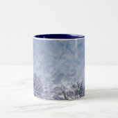 Koffie in de wolken tweekleurige koffiemok (Center)