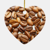 koffie in een kerstfeest drie keramisch ornament (Achterkant)