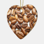 koffie in een kerstfeest drie keramisch ornament (Links)