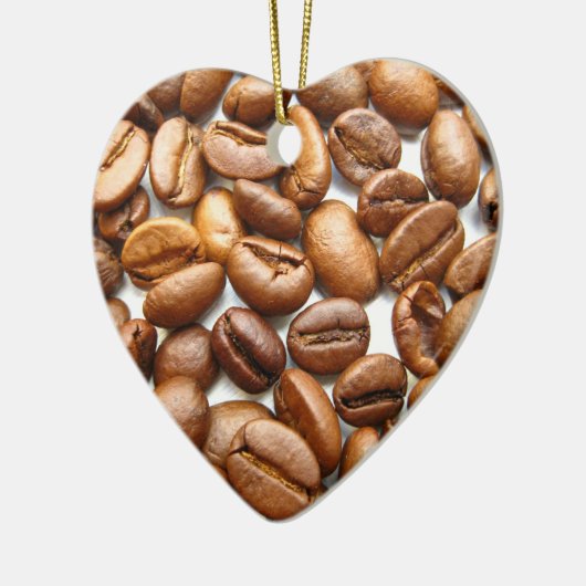 koffie in een kerstfeest drie keramisch ornament (Links)