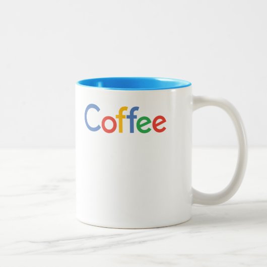 koffie in google font mok (Rechts)