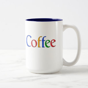 Koffie in Google Font mok