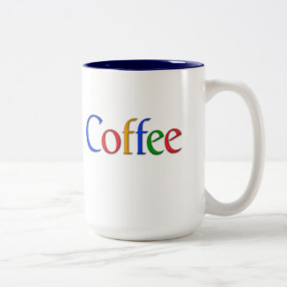 Koffie in Google Font mok