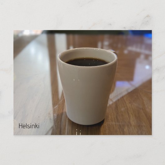 Koffie in Helsinki Briefkaart (Voorkant)