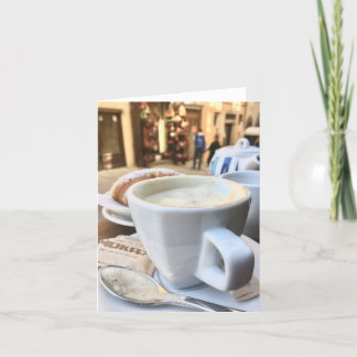 Koffie in Italië Bedankkaart