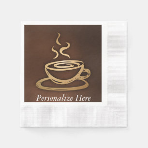 Koffie in mijn beker servetten