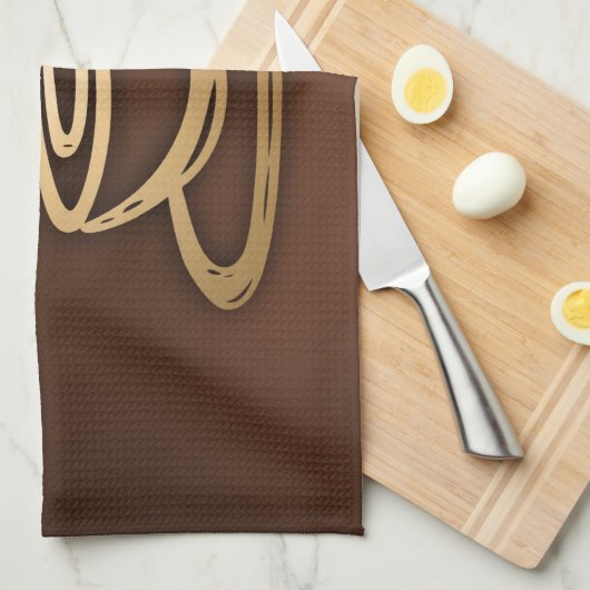 Koffie in mijn beker theedoek (Quarter Fold)